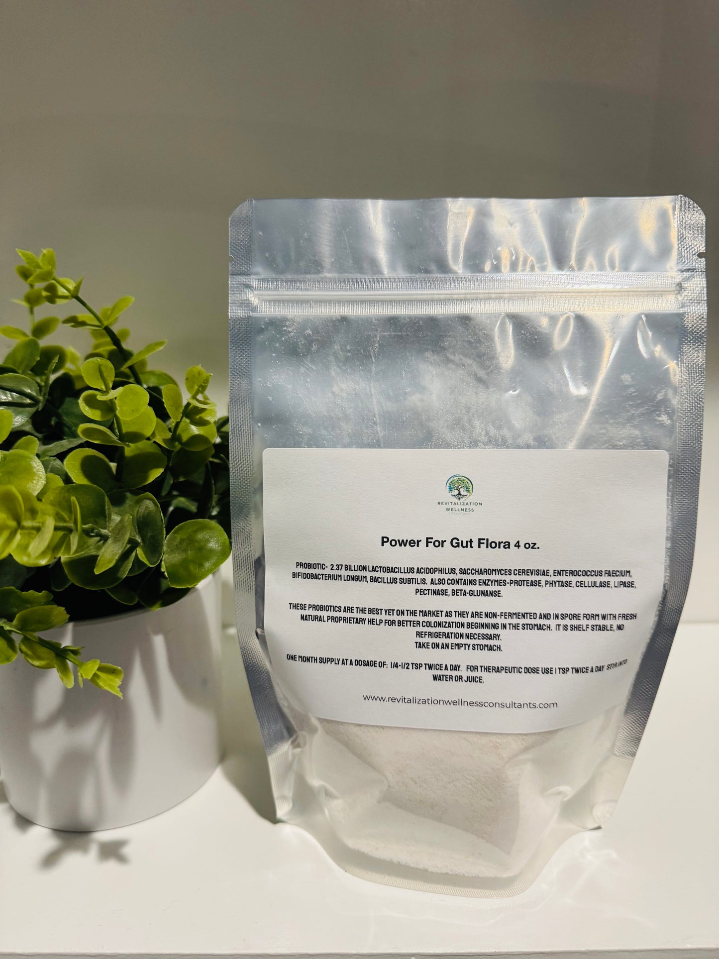 Power4Gut Flora 4 oz Pre & Pro-Biotics